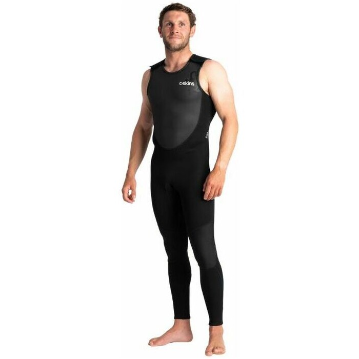 2024 C- Skins Hombres Element 3/2mm Long John Traje De Neopreno C-EL32LJM - Black